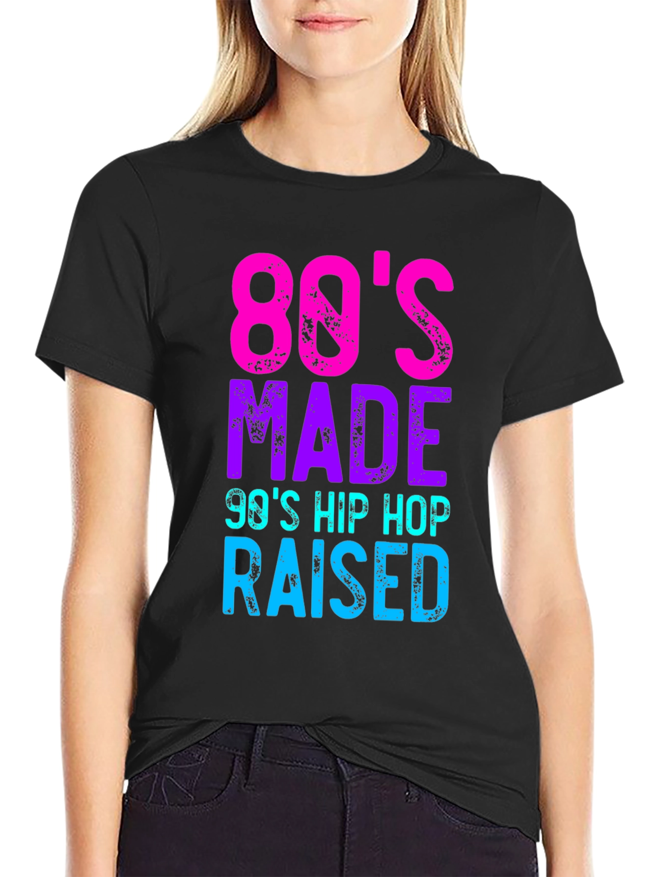 80s Made 90s Hip Hop Raised Graphic Tee