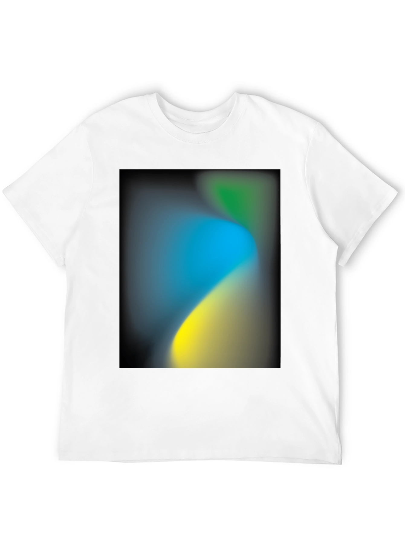 Abstract Gradient Black T-Shirt
