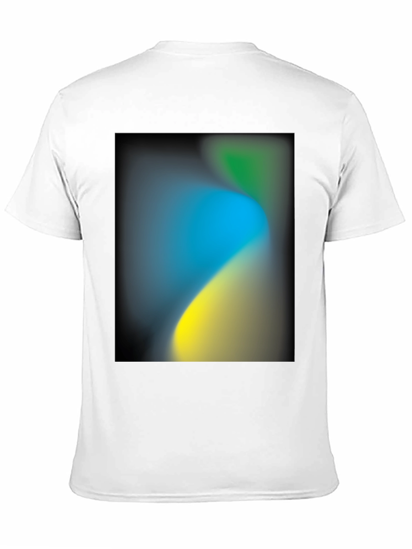 Abstract Gradient Black T-Shirt