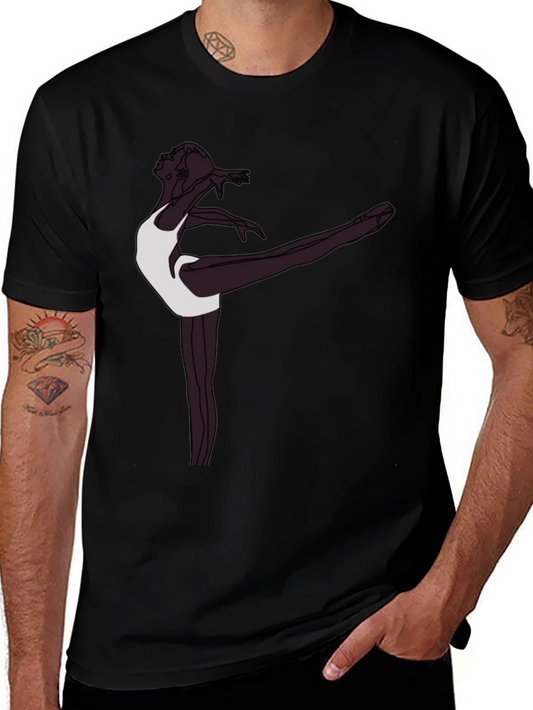Ballet Dancer Graphic Tee - Stylish Mens T-Shirt