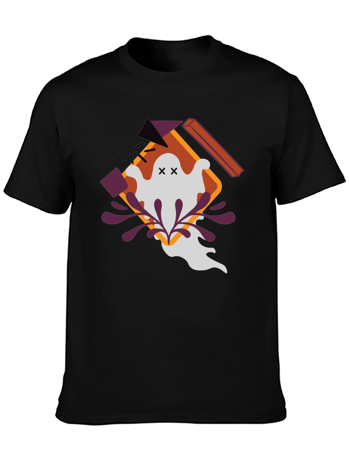 Ghostly Graphic Tee - Halloween Style