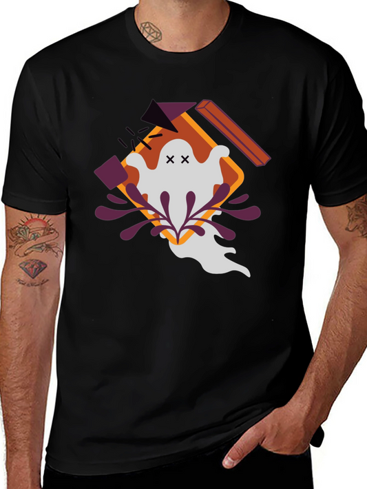 Ghostly Graphic Tee - Halloween Style