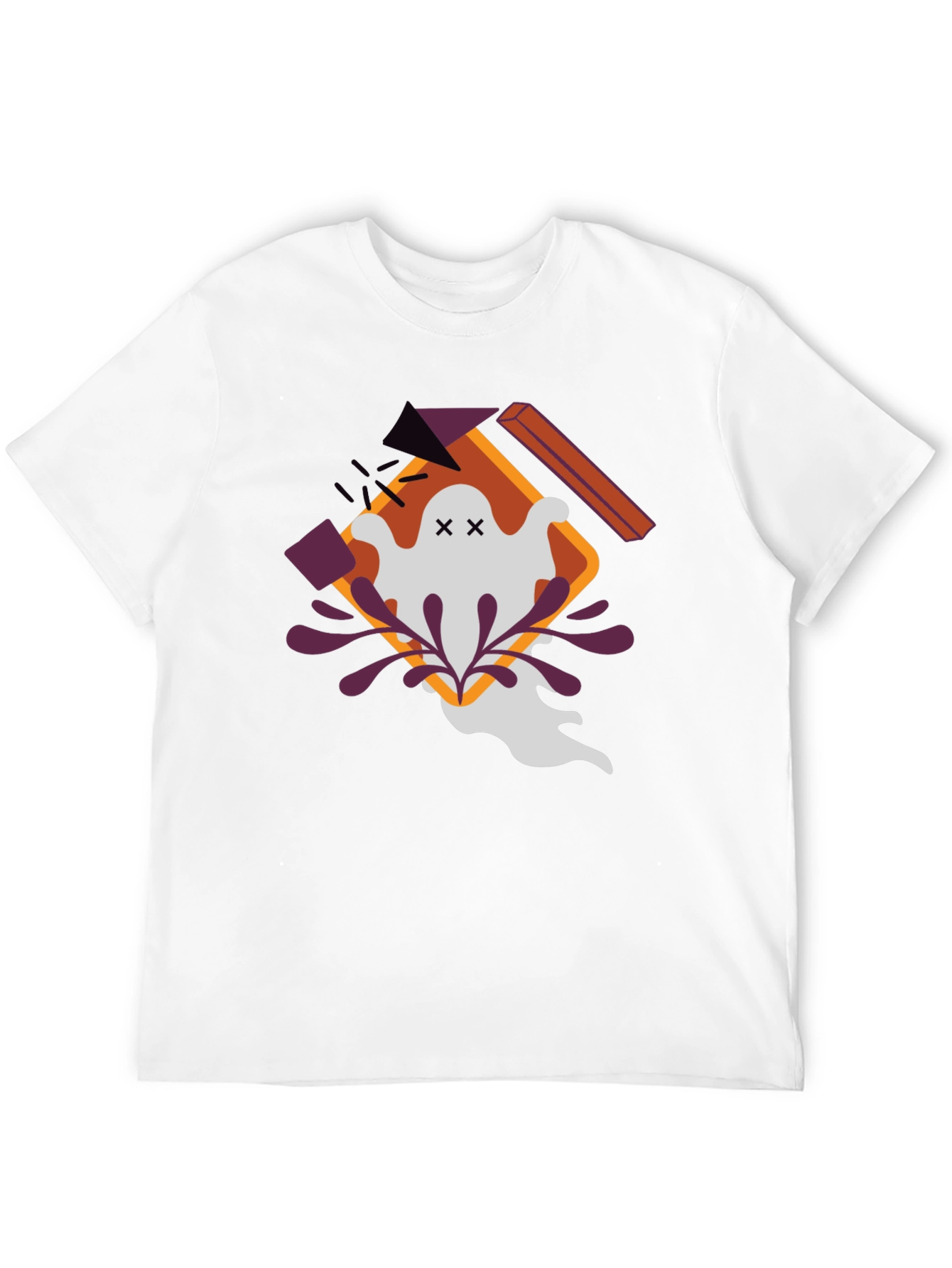Ghostly Graphic Tee - Halloween Style
