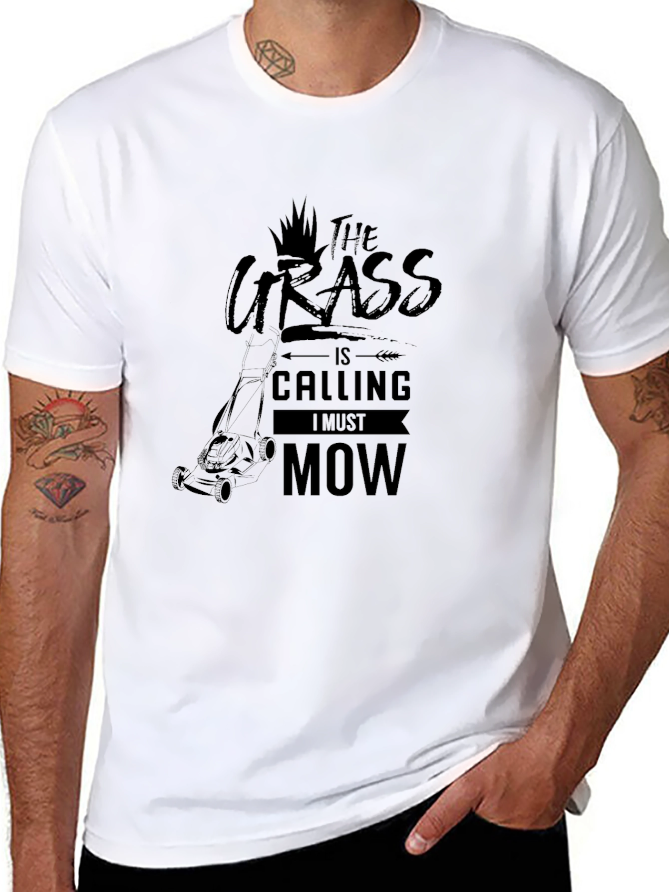 Grass is Calling T-Shirt - Mowing Season Apparel