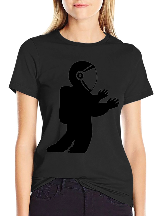 Astronaut Graphic T-Shirt - Mens Black Crew Neck Tee