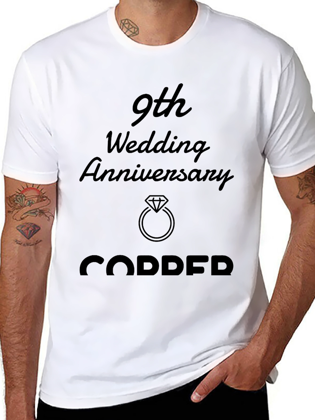 9th Wedding Anniversary Copper T-Shirt