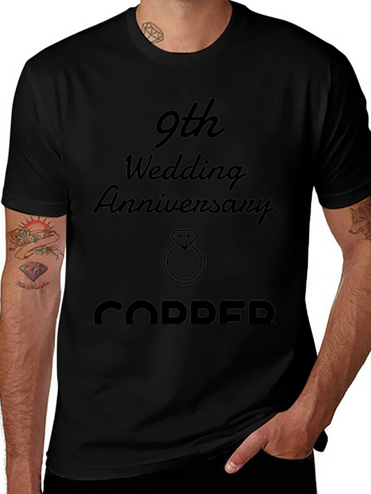 9th Wedding Anniversary Copper T-Shirt