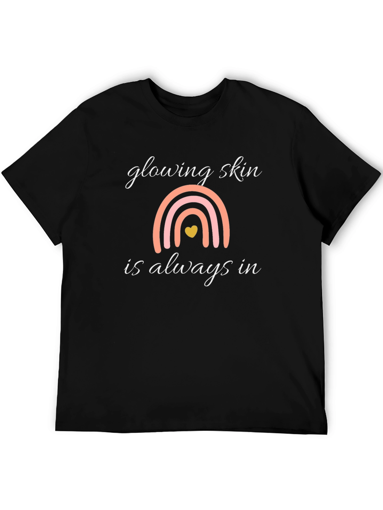 Glowing Skin Rainbow Graphic Tee - Unisex