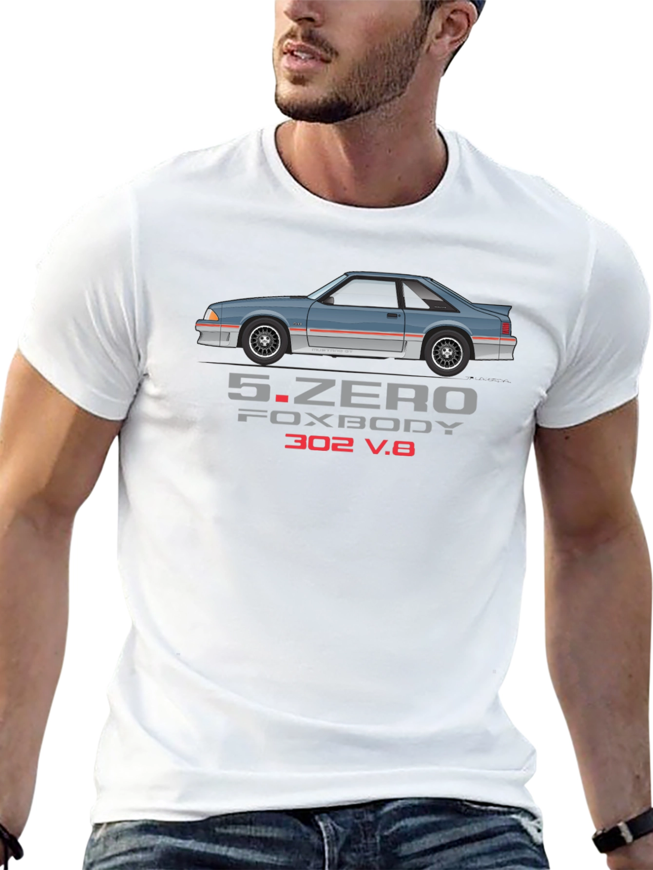 5.Zero Foxbody V8 T-Shirt