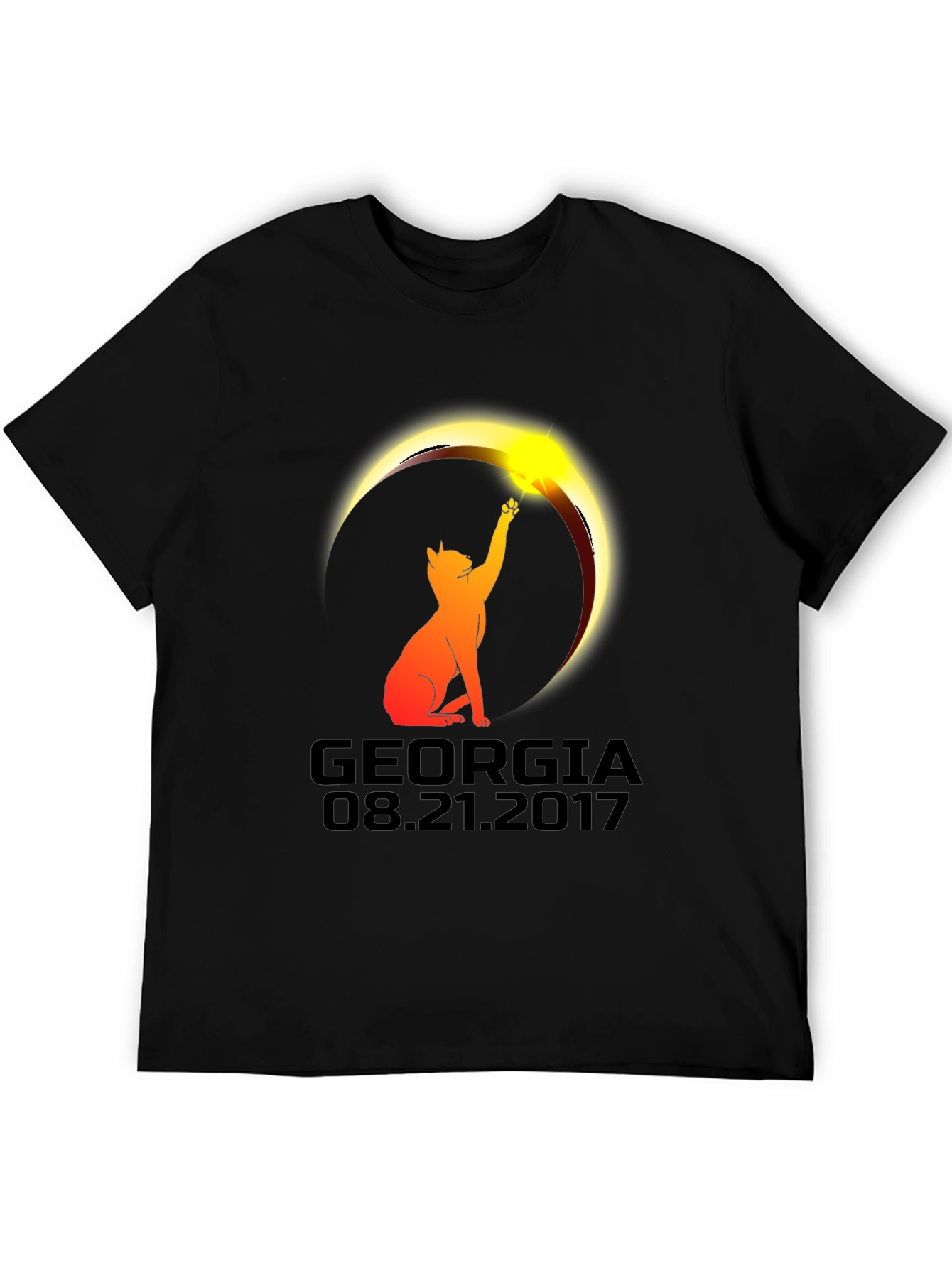 Georgia Eclipse Cat T-Shirt - August 21 2017
