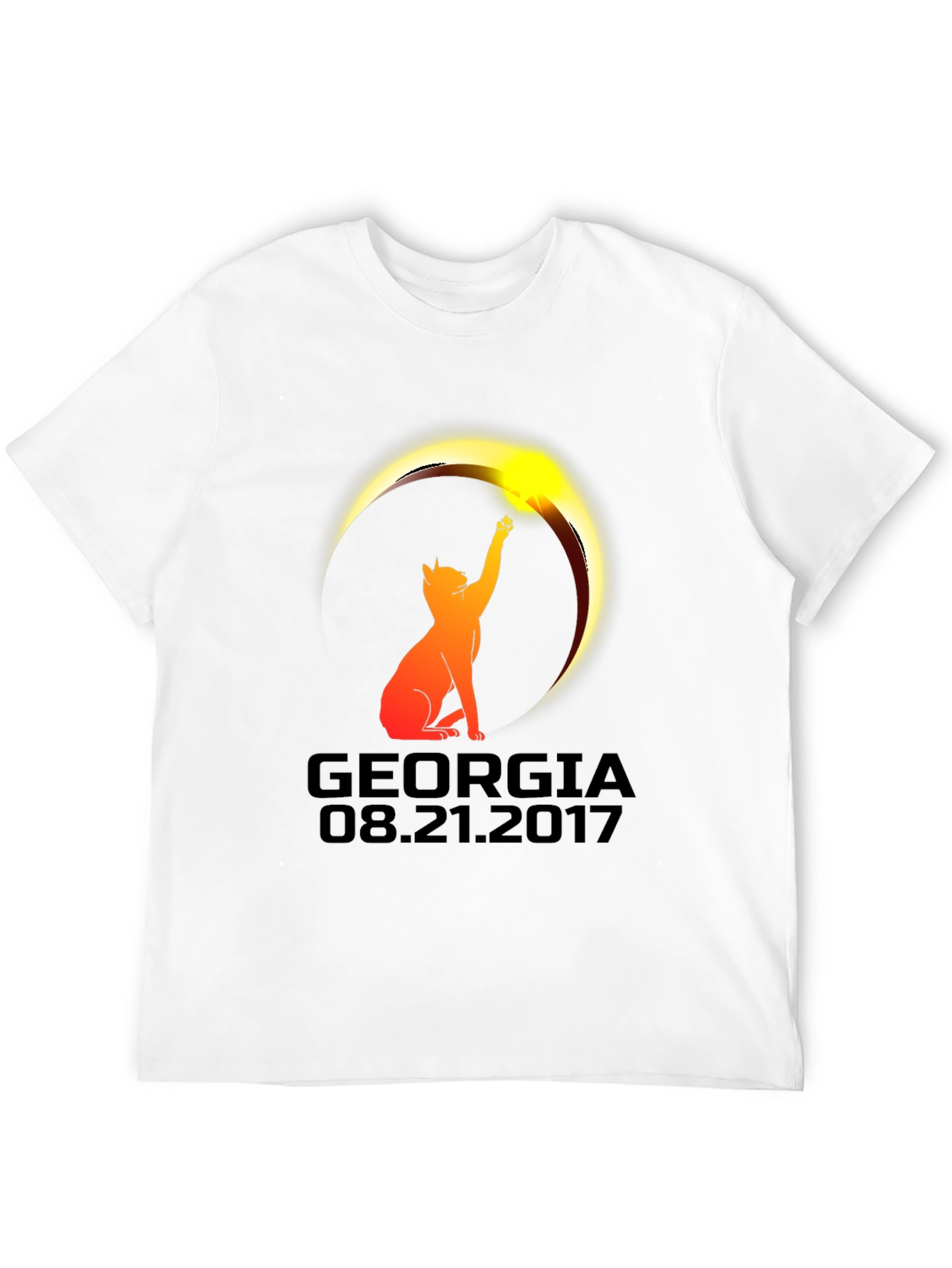 Georgia Eclipse Cat T-Shirt - August 21 2017
