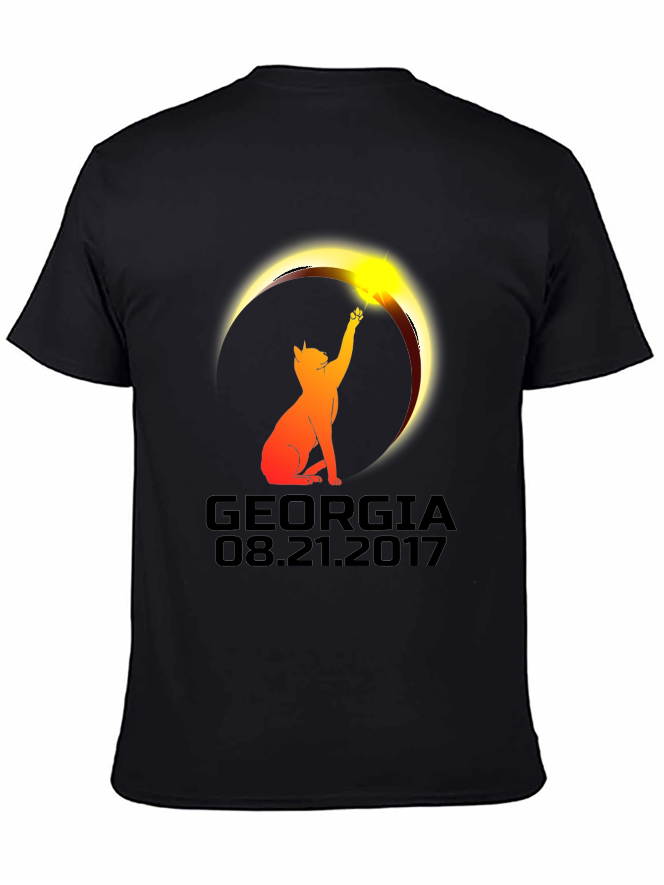 Georgia Eclipse Cat T-Shirt - August 21 2017