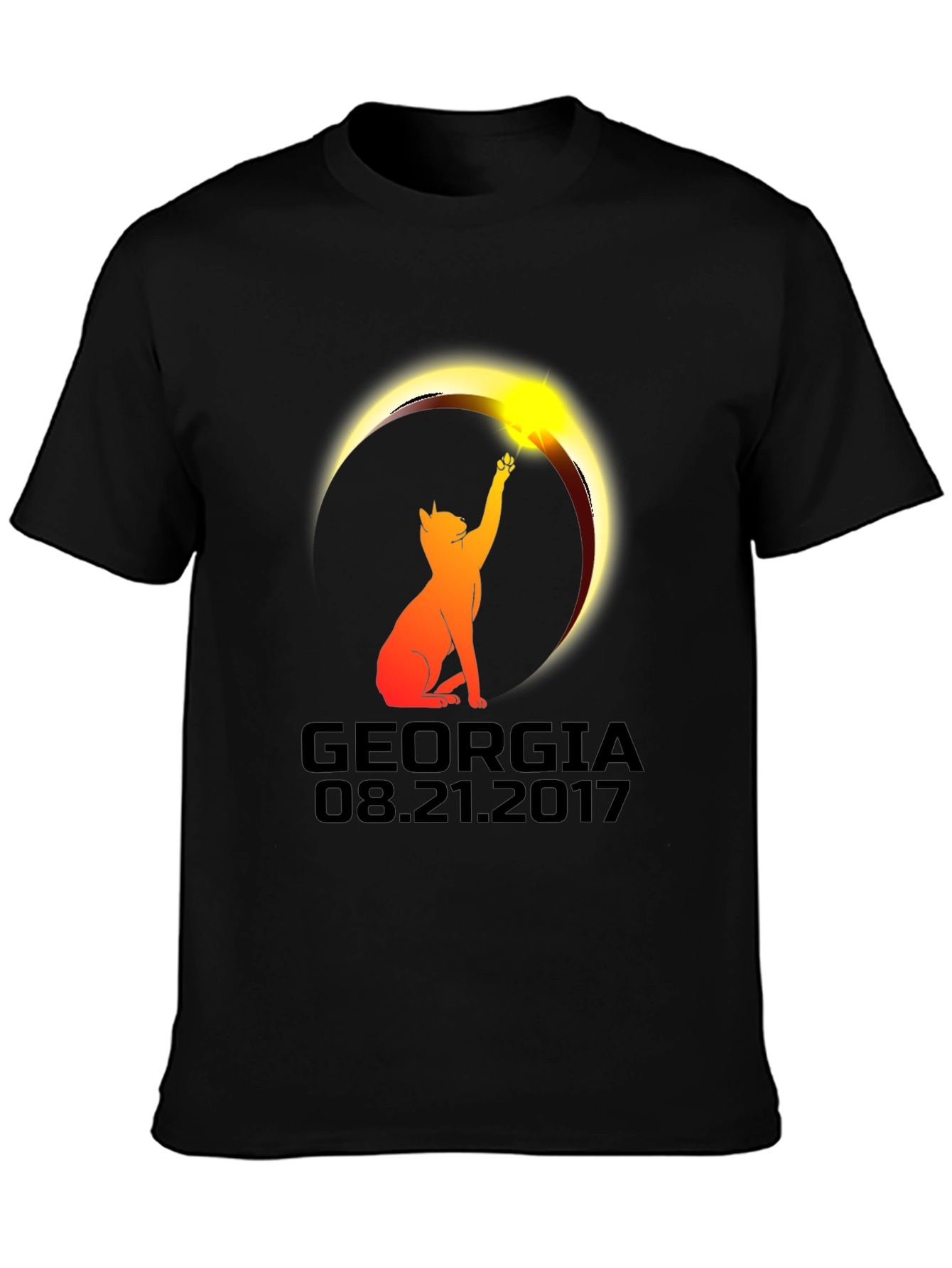 Georgia Eclipse Cat T-Shirt - August 21 2017