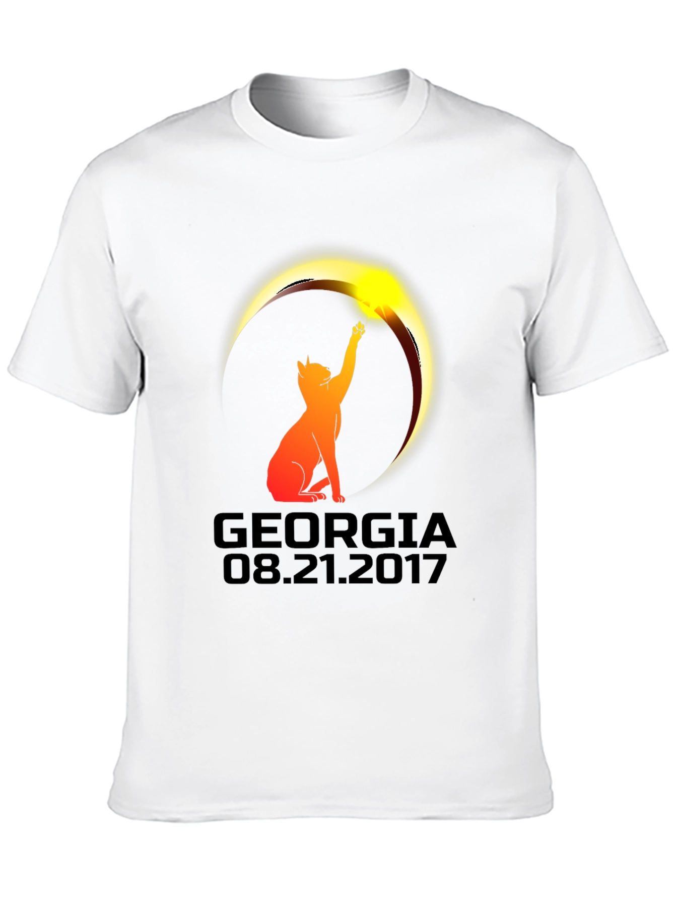 Georgia Eclipse Cat T-Shirt - August 21 2017