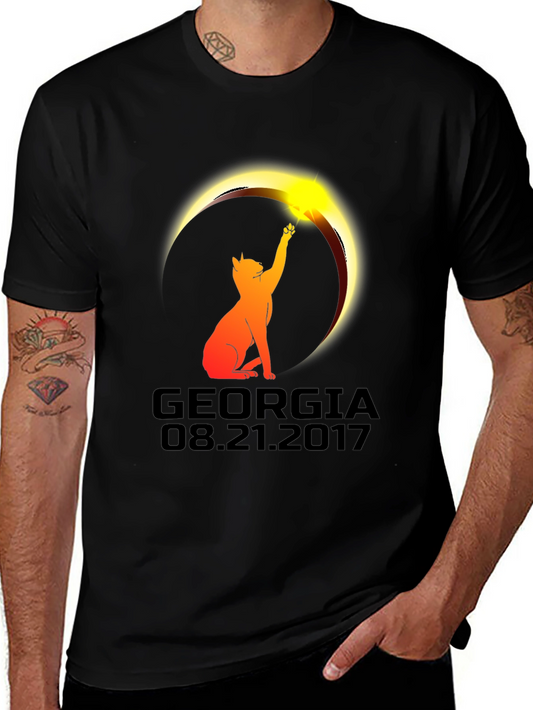 Georgia Eclipse Cat T-Shirt - August 21 2017