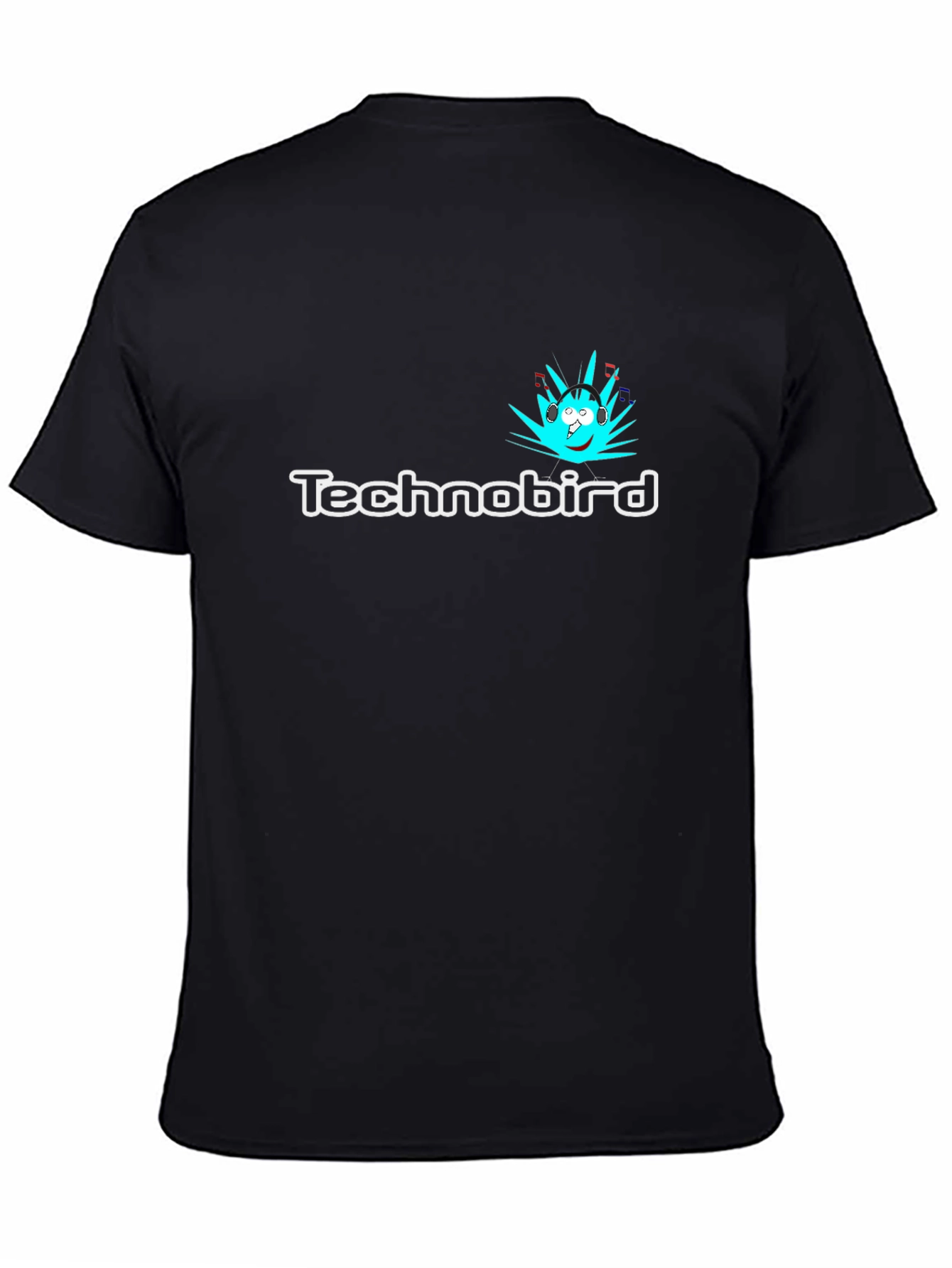 Technobird Black Graphic Tee