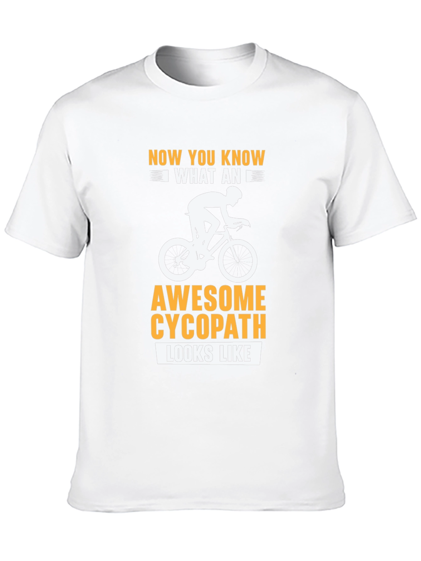 Awesome Cycopath Cyclist Black T-Shirt