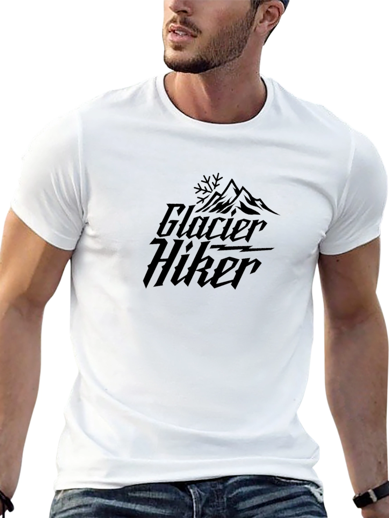 Glacier Hiker Black T-Shirt
