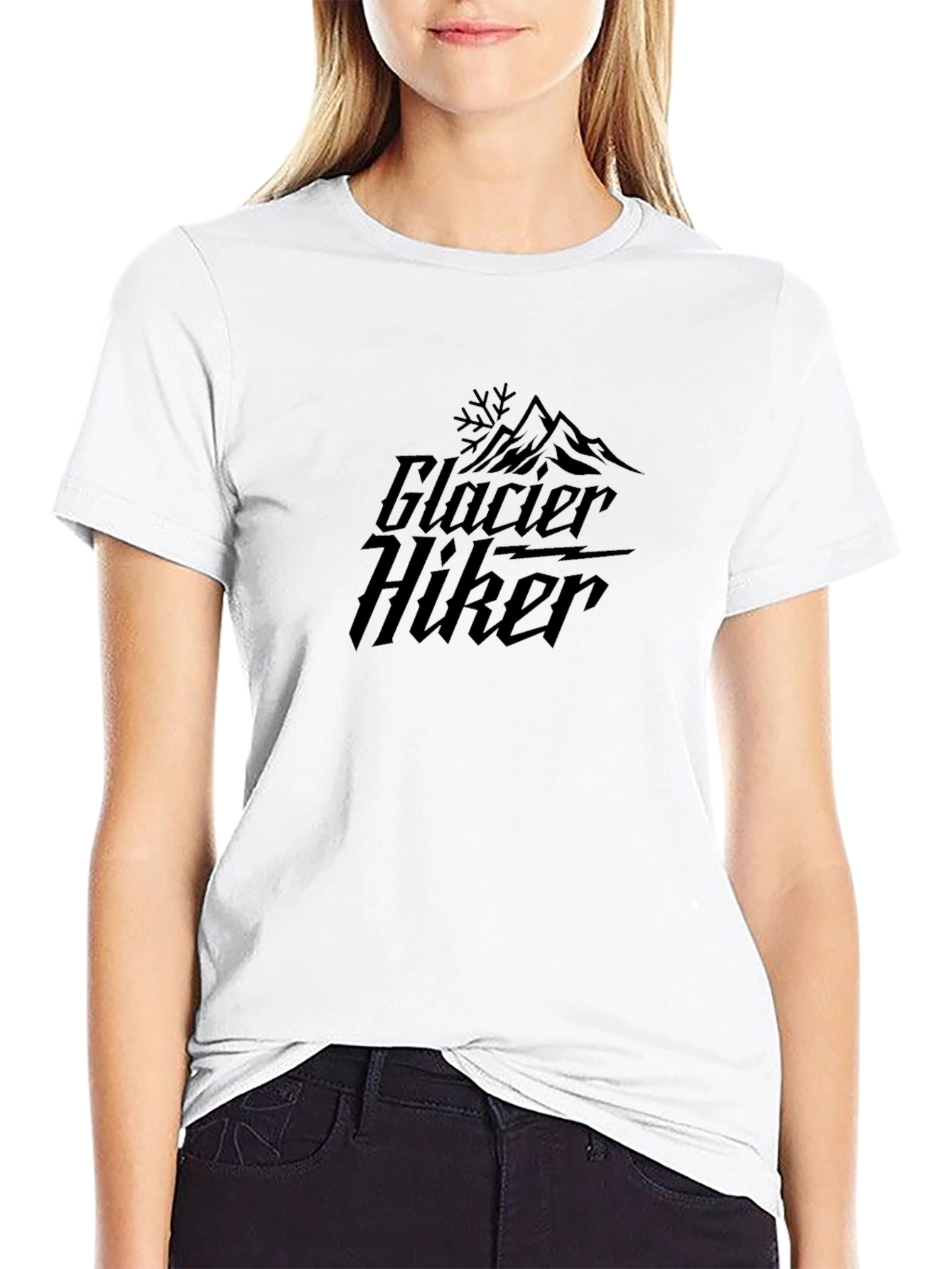Glacier Hiker Black T-Shirt