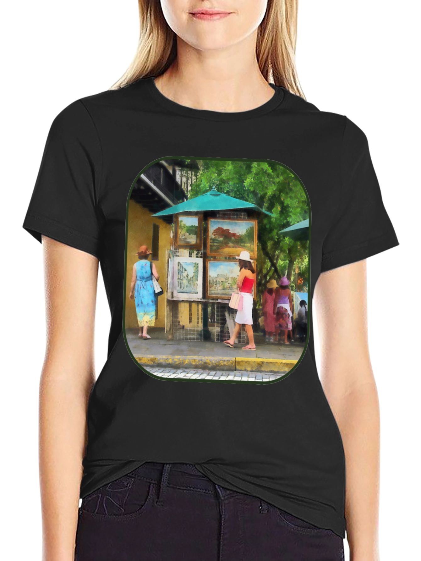 Art Gallery T-Shirt - Black Unique Design
