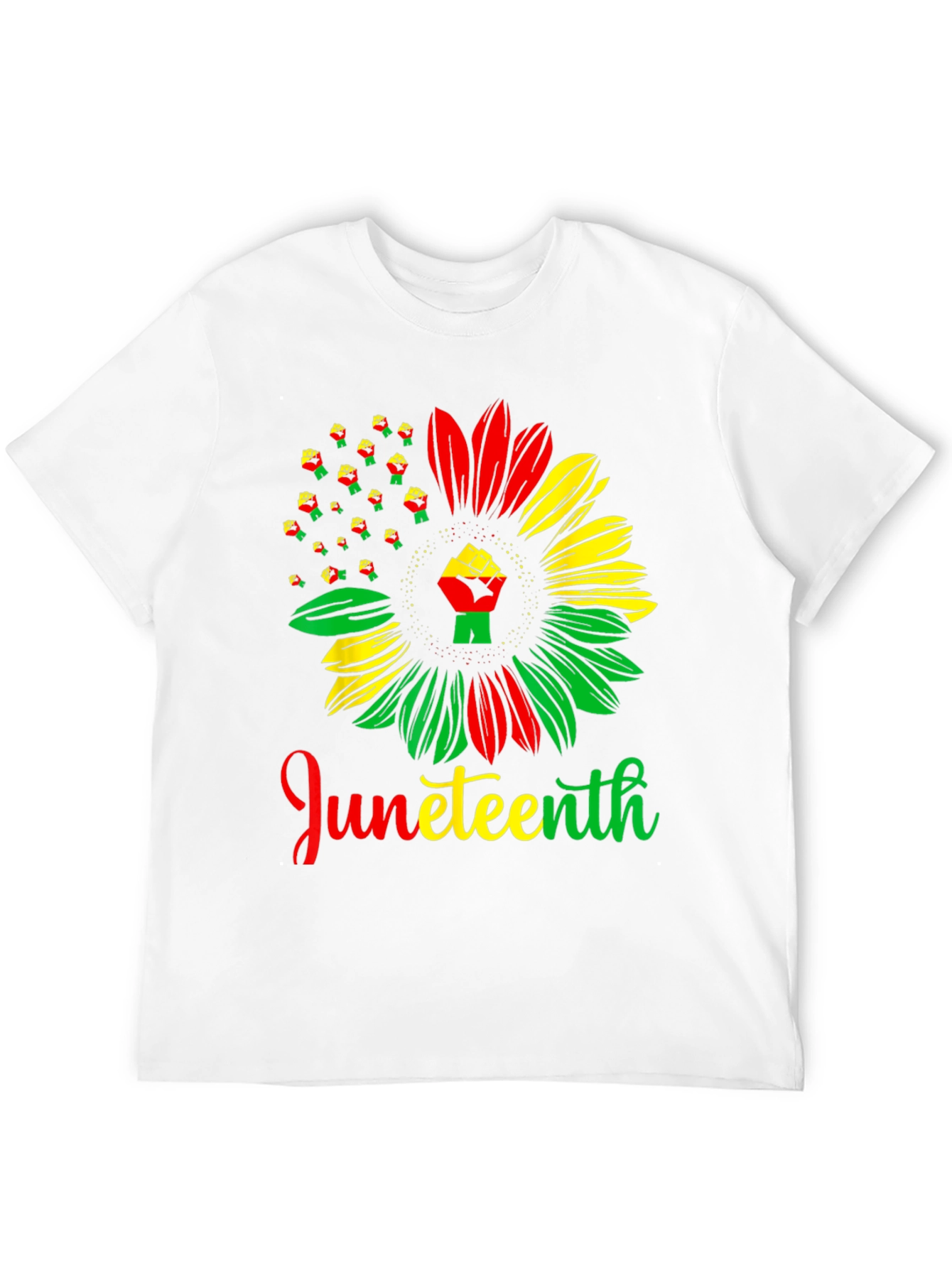 Juneteenth Fist Sunflower Graphic Tee
