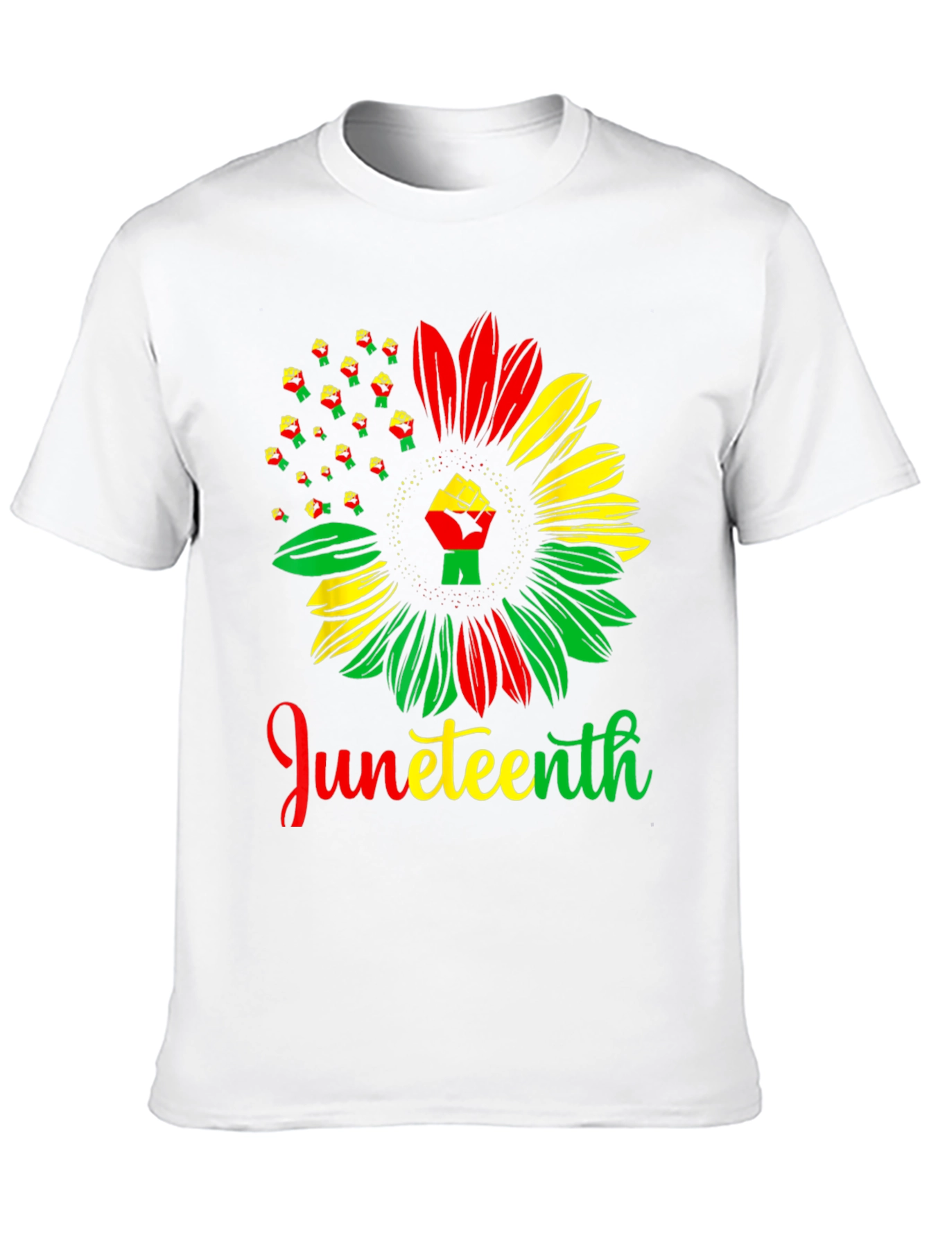 Juneteenth Fist Sunflower Graphic Tee