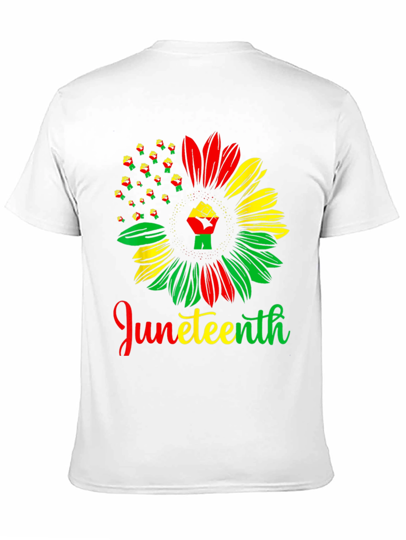 Juneteenth Fist Sunflower Graphic Tee