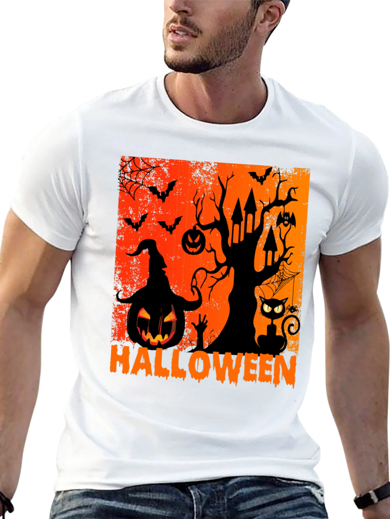 Halloween Graphic Tee - Spooky Season Shirt