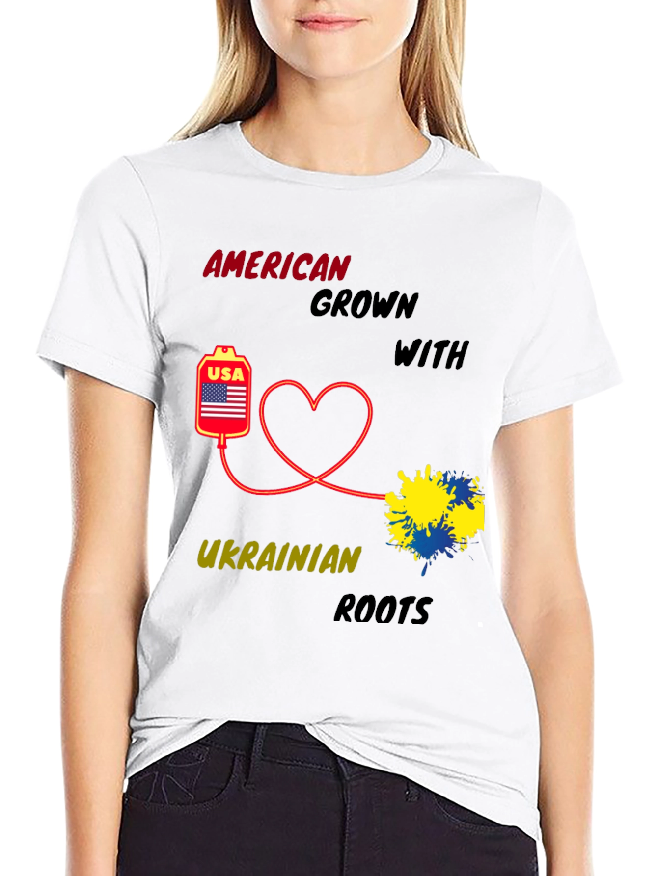 American Grown with Ukrainian Roots T-Shirt