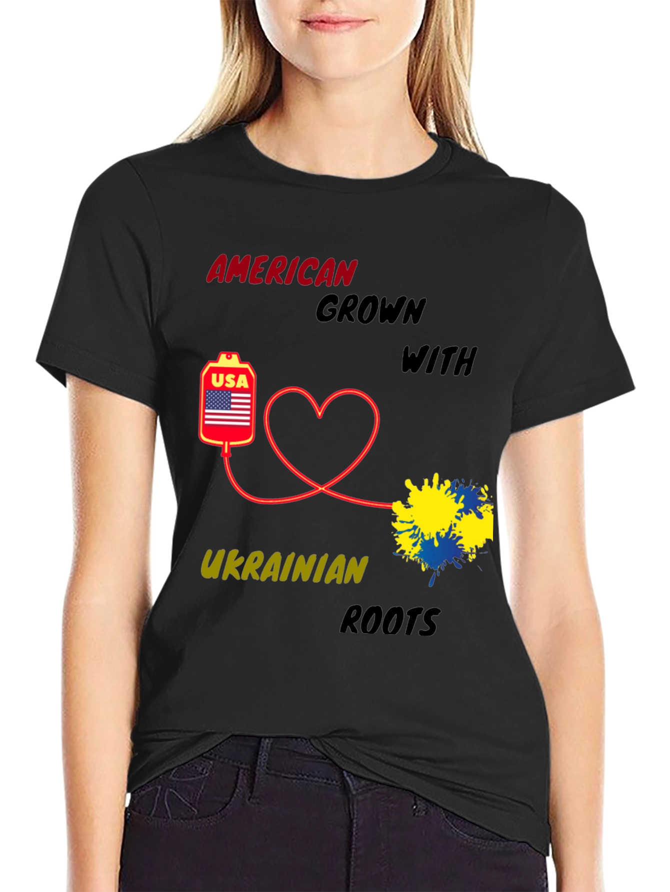 American Grown with Ukrainian Roots T-Shirt