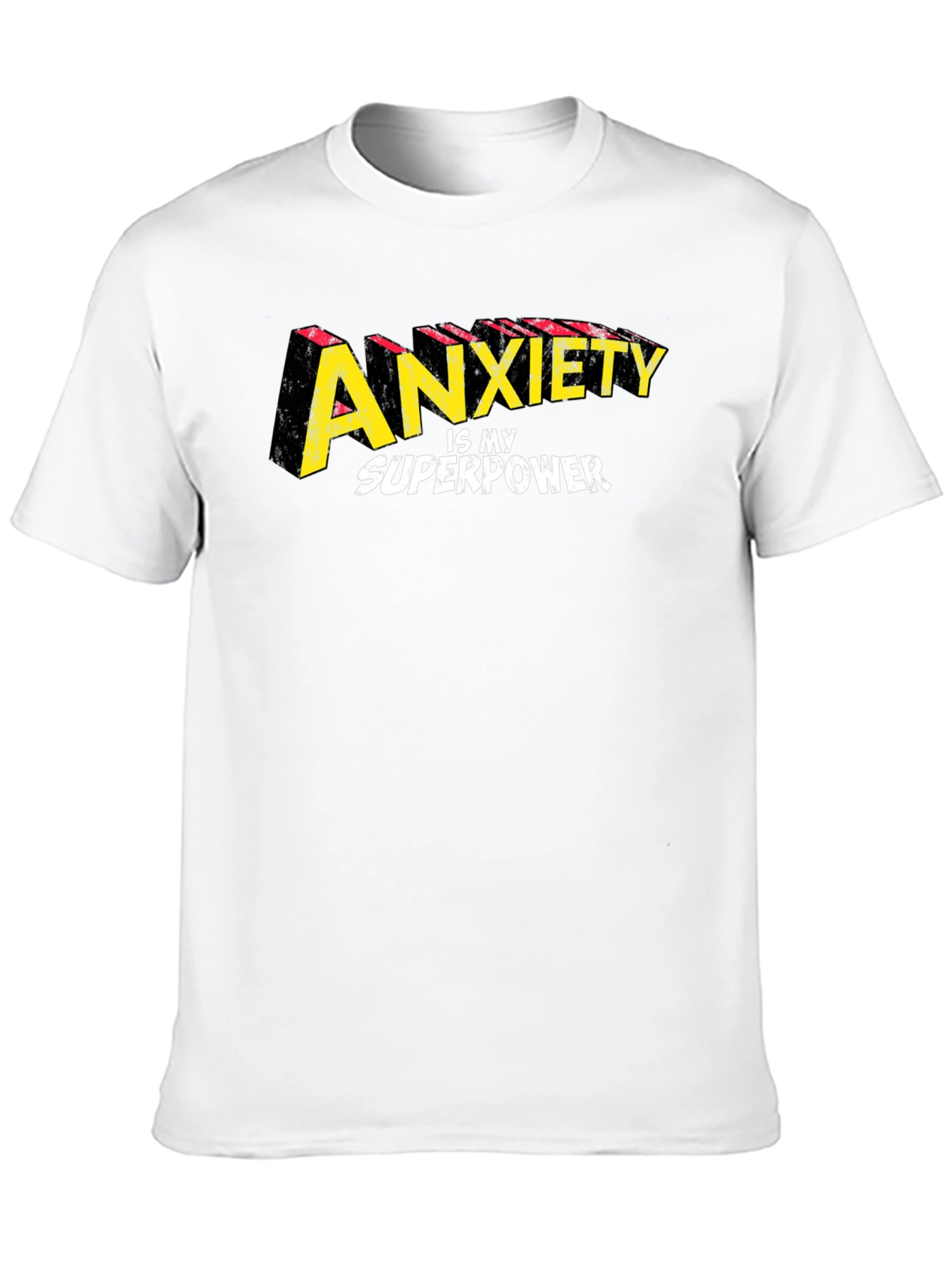 Anxiety Is My Superpower Graphic Tee - Black