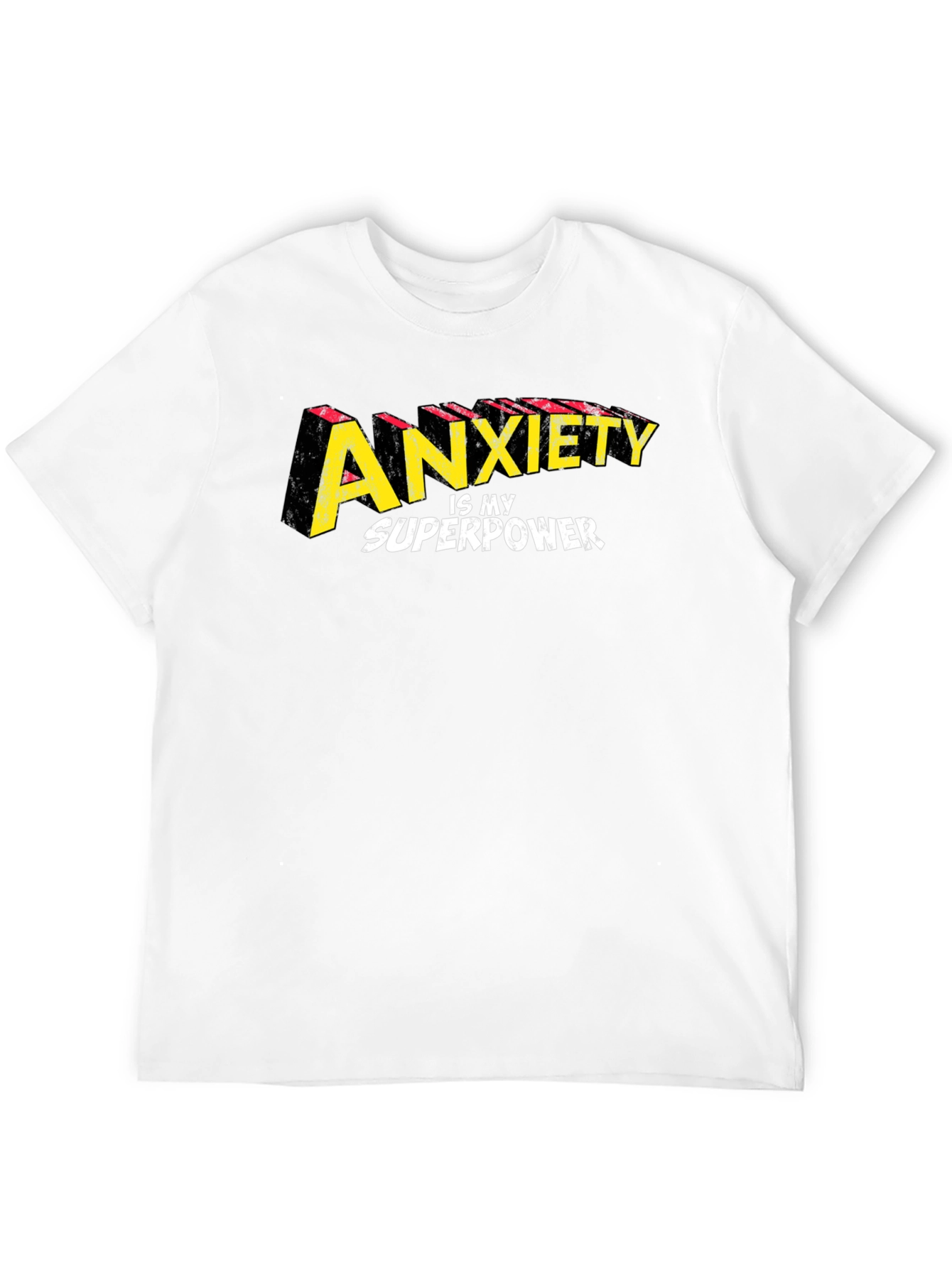 Anxiety Is My Superpower Graphic Tee - Black