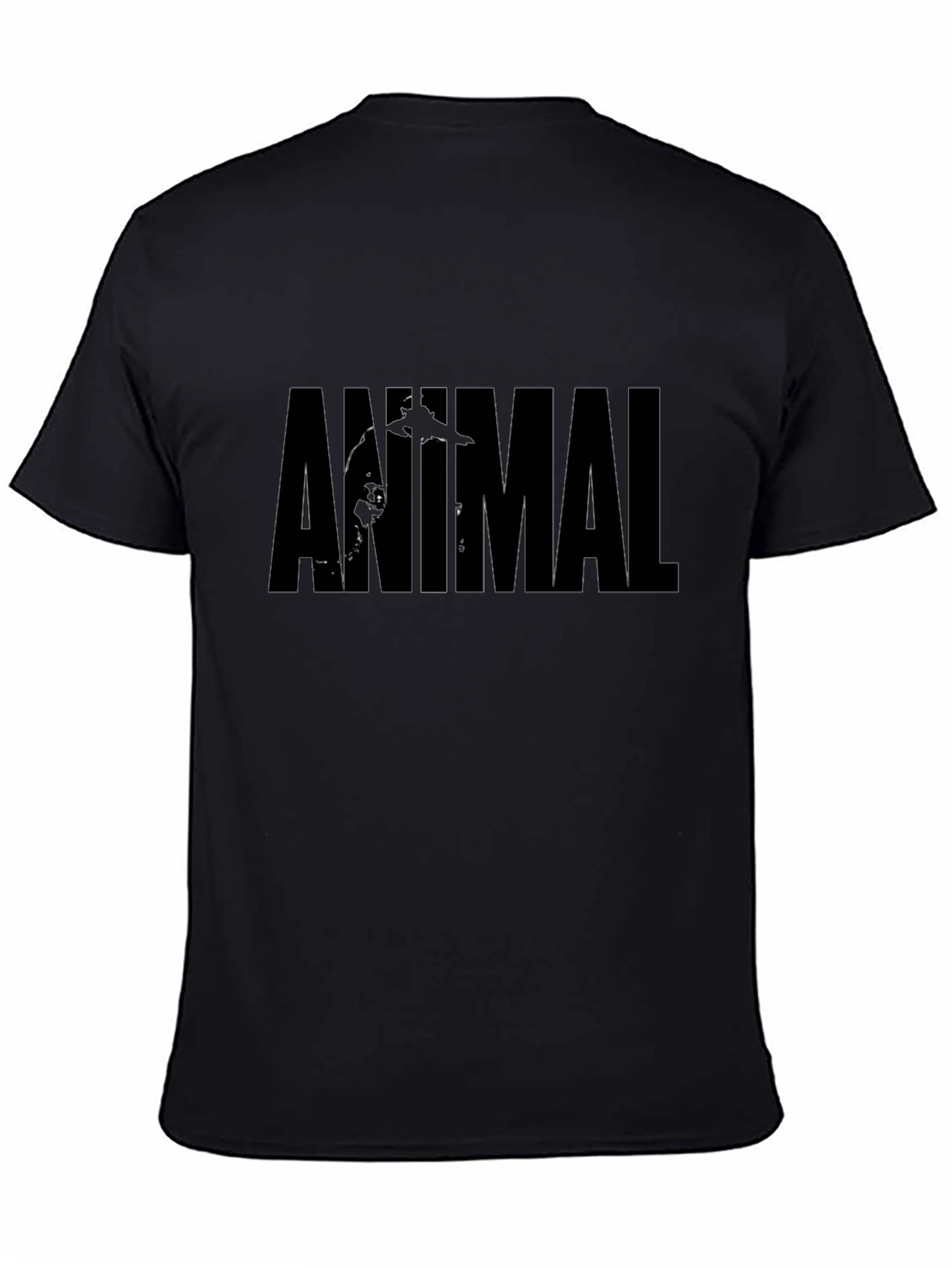 Animal Graphic Tee - Black