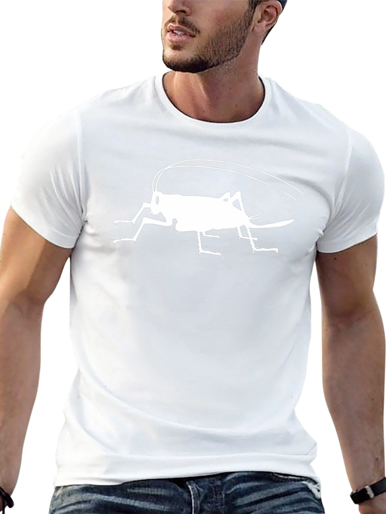 Grasshopper Graphic Tee - Black Cotton T-Shirt