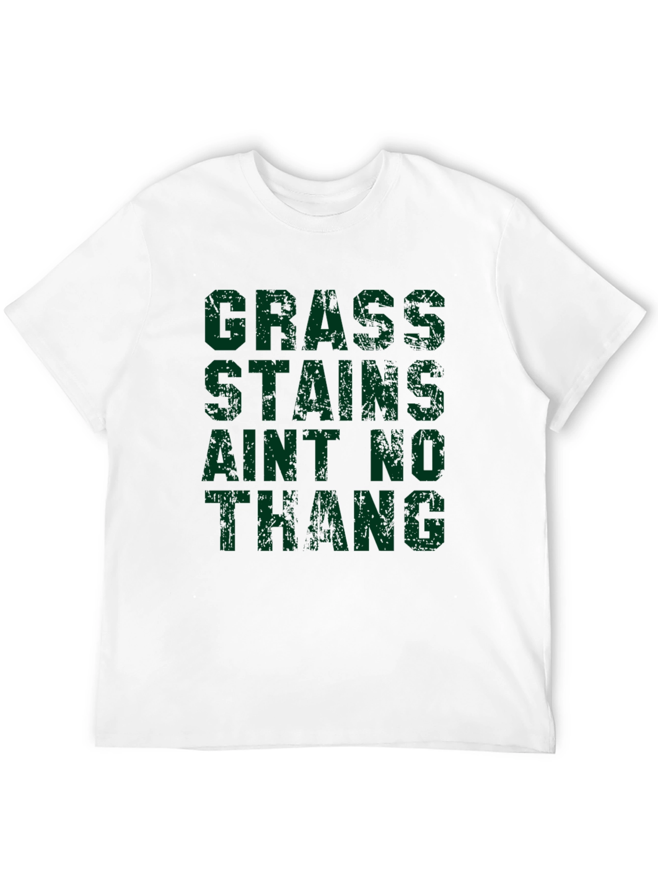 Grass Stains Aint No Thang Black T-Shirt
