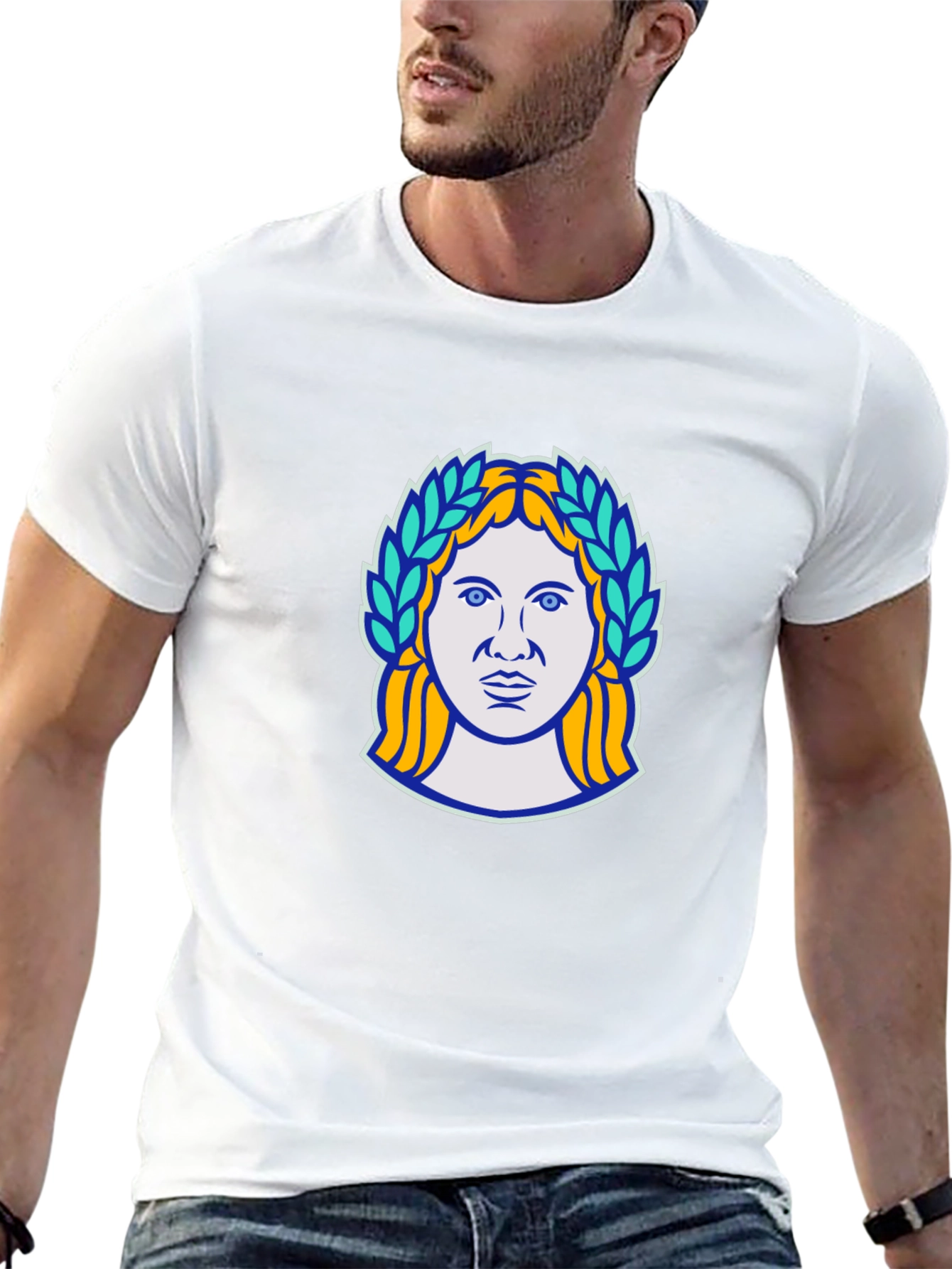 Ancient Goddess Graphic Black T-Shirt