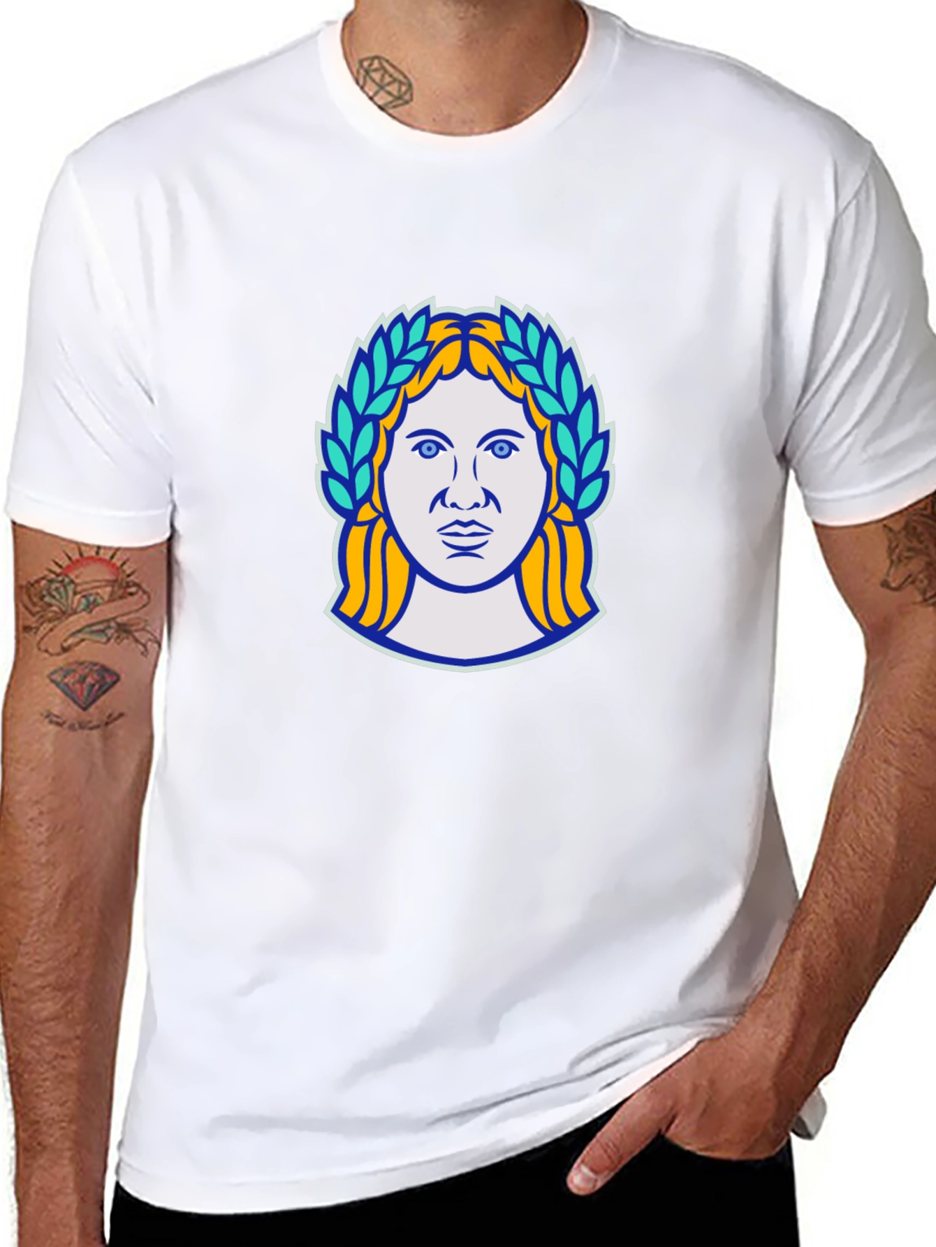 Ancient Goddess Graphic Black T-Shirt