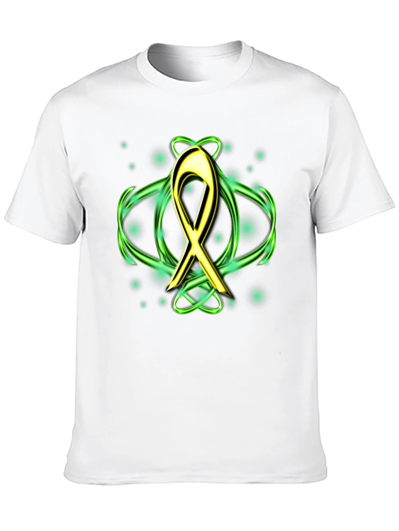 Gold Ribbon T-Shirt - Cancer Awareness