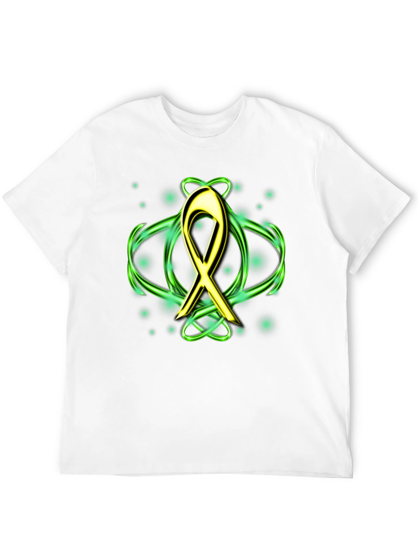 Gold Ribbon T-Shirt - Cancer Awareness