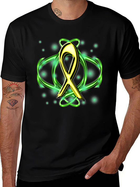 Gold Ribbon T-Shirt - Cancer Awareness