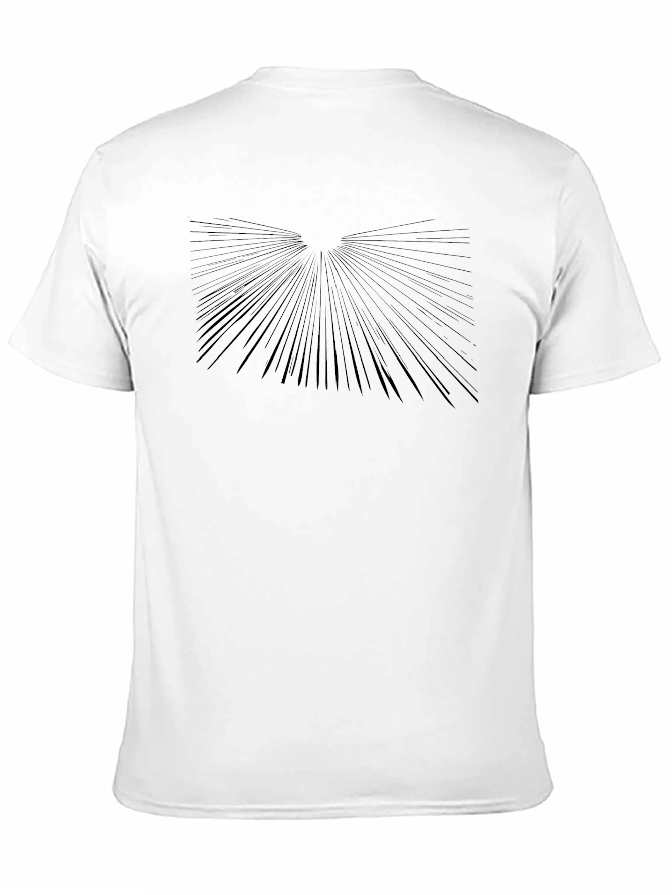 Abstract Burst Graphic Black T-Shirt