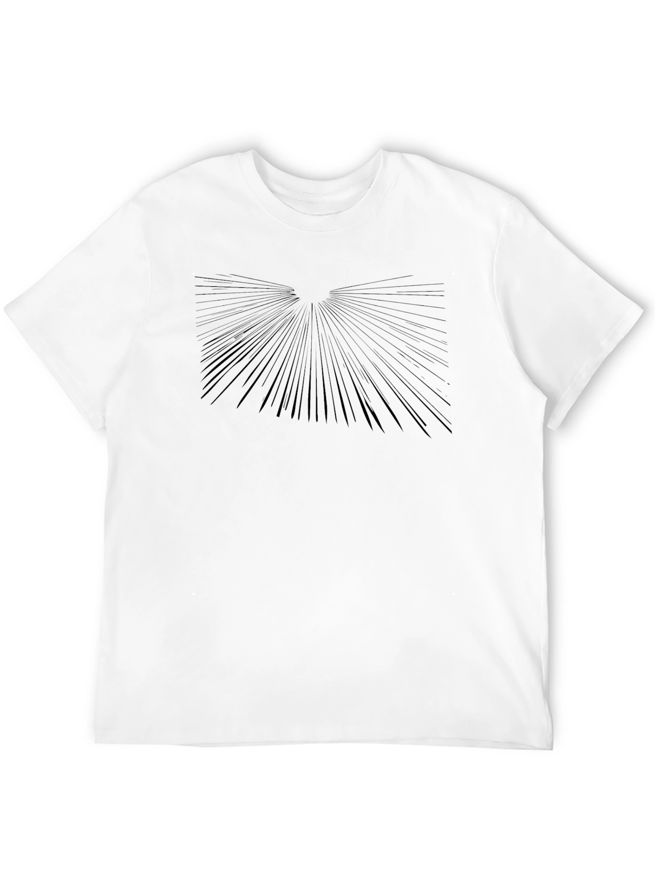 Abstract Burst Graphic Black T-Shirt