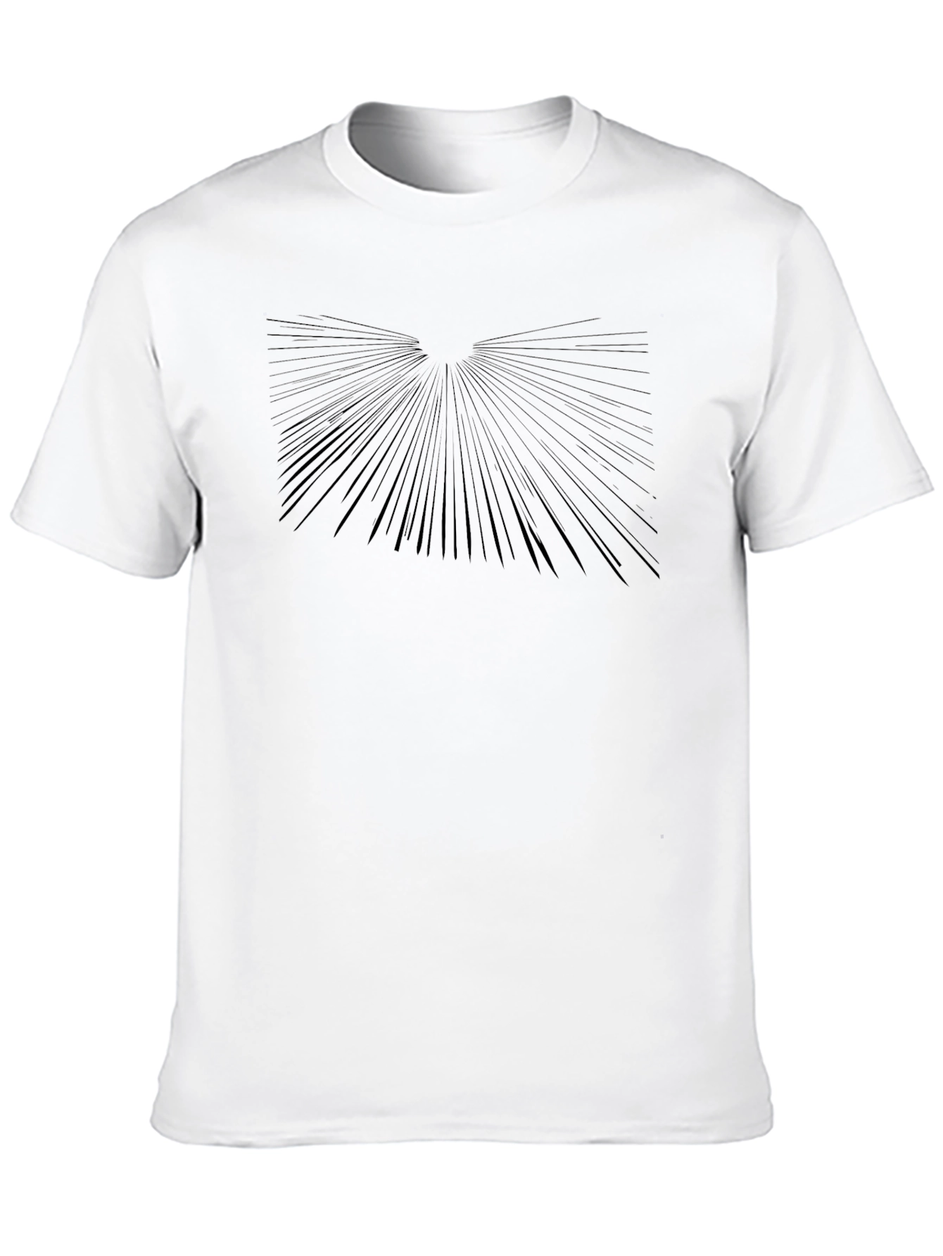Abstract Burst Graphic Black T-Shirt
