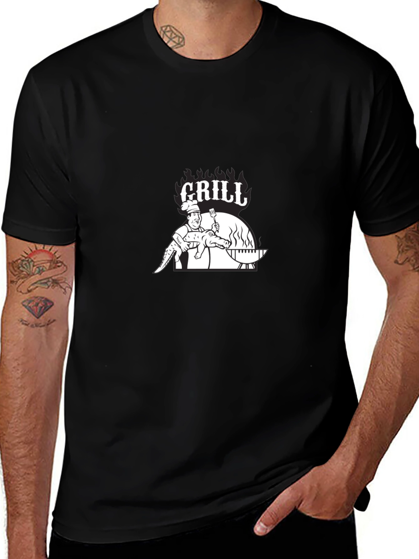 Grill Alligator Graphic Tee - BBQ T-Shirt