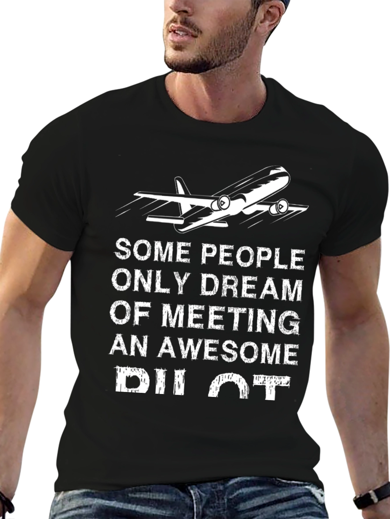 Awesome Pilot T-Shirt - Airplane Design