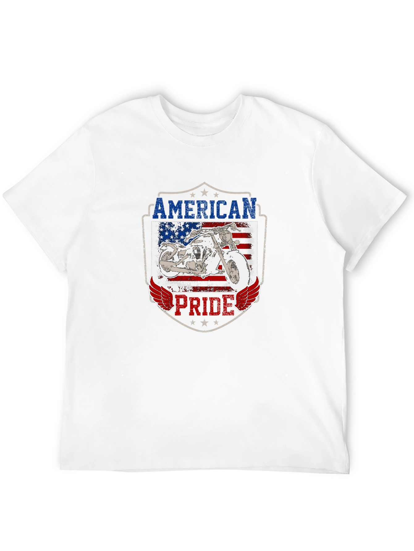 American Pride Motorcycle Graphic T-Shirt